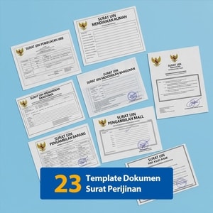 template dokumen surat ijin