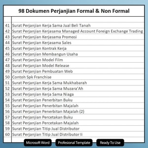 surat perjanjian kerjasama