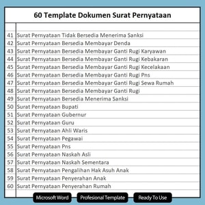 surat pernyataan ahli waris