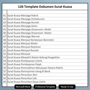 surat kuasa bermaterai