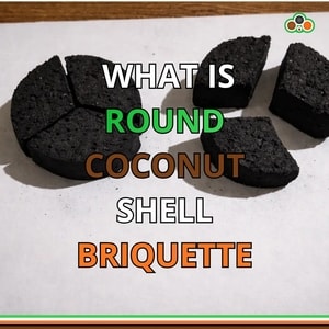 what is round coconut shell briquette