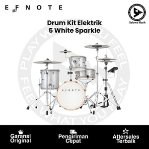 Drum Kit Elektrik Set EFNOTE 5 Standard White Sparkle with Expansion Pack 1