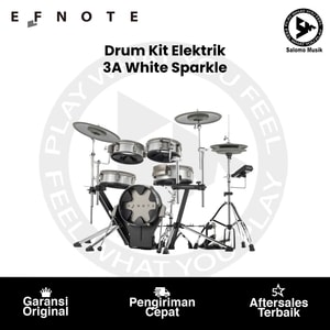 Drum Kit Elektrik Set EFNOTE 3A White Sparkle