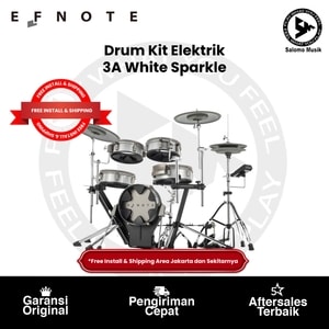 Drum Kit Elektrik Set EFNOTE 3A Standard White Sparkle