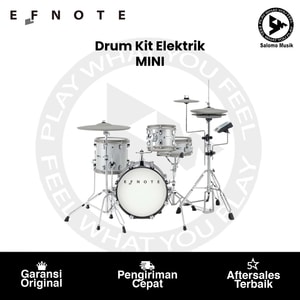 Drum Kit Elektrik Set EFNOTE Mini Standard White Sparkle