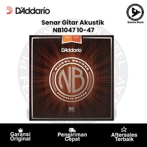 Senar Gitar Akustik D'Addario NB1047 Nickel Bronze Extra Light 10-47