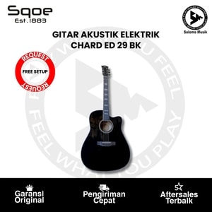 Gitar Akustik Elektrik Sqoe CHARD ED 29 BK Original
