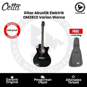 Gitar Akustik Cetta OM28CE Varian Warna Original + Free Bag