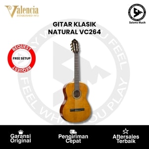 Gitar Klasik Valencia VC264 4/4 Antique Natural Original