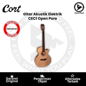 Gitar Akustik Elektrik Cort CEC1 Open Pore Original