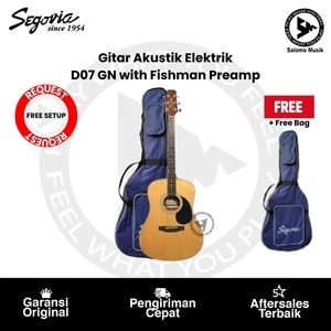 Gitar Akustik Elektrik Segovia D07 GN with Fishman Preamp