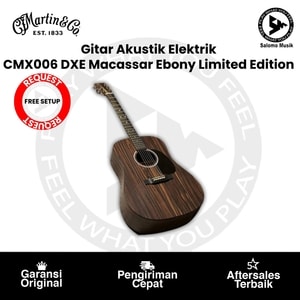 Gitar Akustik Elektrik Martin & Co CMX006 DXE Macassar Ebony Limited Edition