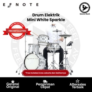 Drum Elektrik Efnote Mini White Sparkle