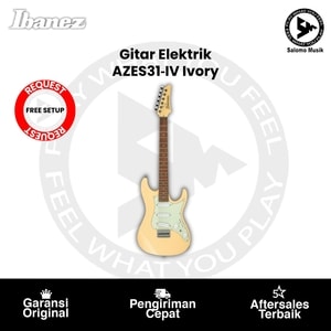 Gitar Elektrik Ibanez AZES31‑IV Ivory Original