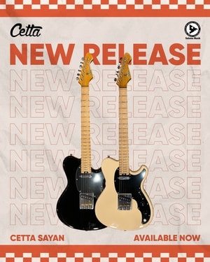 (NEW RELEASE) Gitar Elektrik Cetta Sayan Series Varian Warna Original