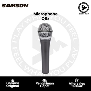 Microphone Samson Q8x Mic Vokal Handheld Dynamic Supercardioid