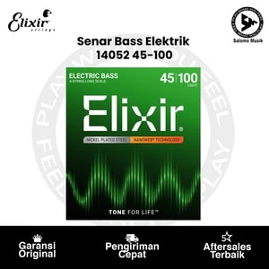 Senar Bass Elektrik Elixir 14052 Nanoweb Light Long Scale 4-String 45-100