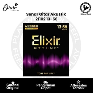 Senar Gitar Akustik Elixir 21102 Attune Phosphor Bronze Medium 13-56