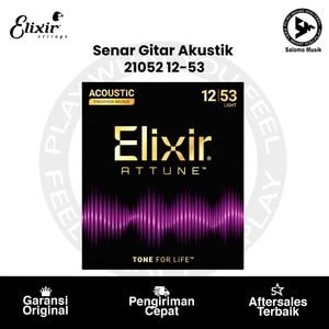 Senar Gitar Akustik Elixir 21052 Attune Phosphor Bronze Light 12-53