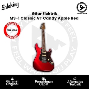 Gitar Elektrik Soloking MS-1 Classic VT S-Style Roasted Maple FB Candy Apple Red