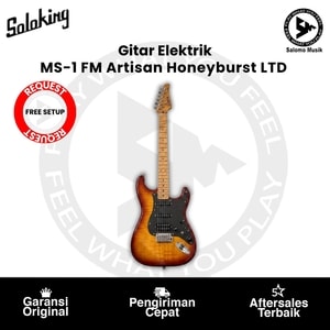 Gitar Elektrik Soloking MS-1 FM Artisan S-Style Flame Maple Neck JESCAR Honeyburst Limited Edition