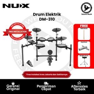 Drum Elektrik NUX DM-310 Drum Elektrik Set + Free Bangku + Free Stick