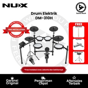 Drum Elektrik NUX DM-310H All Mesh Head Digital Drum Kit + Free Bangku + Free Stick