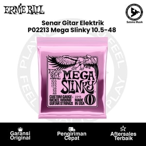 Senar Gitar Elektrik Ernie Ball P02213 Mega Slinky Nickel Wound 10.5-48 Original