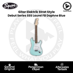 Gitar Elektrik Squier Debut Series Strat Style SSS Daphne Blue