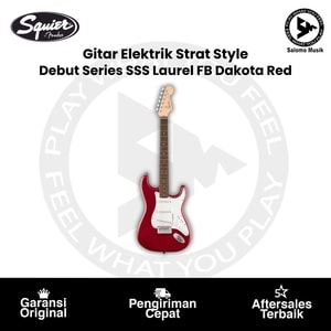 Gitar Elektrik Squier Debut Series Strat Style SSS Dakota Red