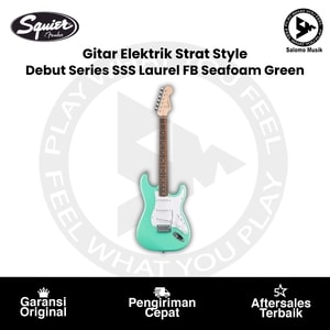 Gitar Elektrik Squier Debut Series Strat Style SSS Seafoam Green