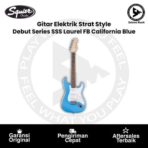 Gitar Elektrik Squier Debut Series Strat Style SSS California Blue