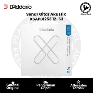 Senar Gitar Akustik D'Addario XSAPB1253 Phosphor Bronze Light 12-53 Original