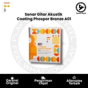 Senar Gitar Akustik F-Strings A01 Phosphor Bronze Winding Extra Light 10-47 Original