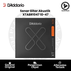 Senar Gitar Akustik D'Addario XTABR1047 XT 80/20 Extra Light 10-47 Original