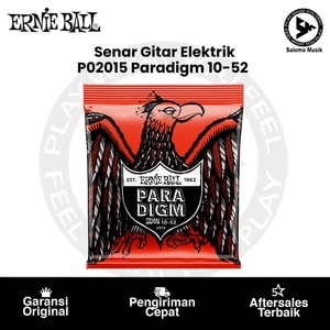 Senar Gitar Elektrik Ernie Ball P02015 Paradigm Skinny Top Heavy Bottom Slinky 10-52 Original