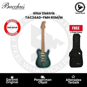 Gitar Elektrik Bacchus Andre Dinuth Signature Series TAC24AD-FMH-RSM/M TBB Original + Free Bag