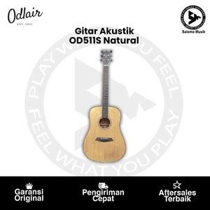 Gitar Akustik Odlair OD511S Top Solid Rocking Brown Natural
