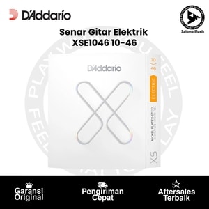 Senar Gitar Elektrik D'Addario XSE1046 Nickel-plated Steel Coated Regular Light 10-46 Original
