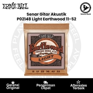 Senar Gitar Akustik Ernie Ball P02148 Earthwood Light Phosphor Bronze 11-52