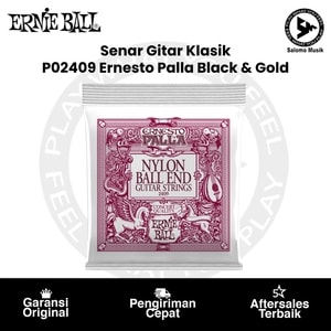 Senar Gitar Klasik Ernie Ball P02409 Ernesto Palla Black & Gold Ball-End Nylon