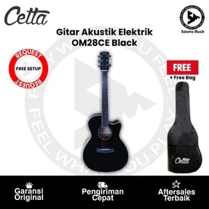 Gitar Akustik Cetta OM28CE Varian Warna Original + Free Bag