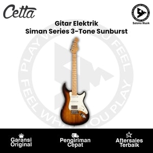 Gitar Elektrik Cetta Siman Series 3-Tone Sunburst