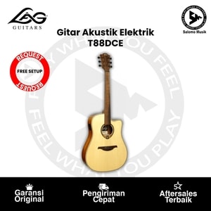 Gitar Akustik Elektrik LAG Guitars T88DCE Dreadnought Cutaway