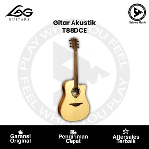 Gitar Akustik Elektrik LAG Guitars T88DCE Dreadnought Cutaway