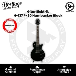 Gitar Elektrik Heritage Ascent Collection H-137 P-90 Humbucker Black