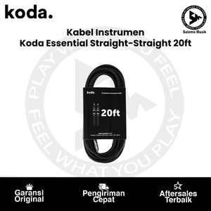Kabel Instrumen Koda Essential KIC20 Straight-Straight 20ft Black