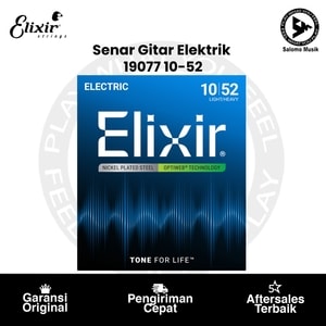Senar Gitar Elektrik Elixir 19077 Optiweb Light-Heavy 10-52 Original