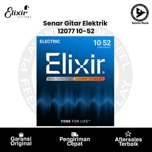Senar Gitar Elektrik Elixir 12077 Light-Heavy 10-52 Original