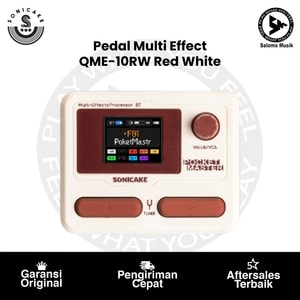 Pedal Multi Effect Processor SONICAKE Pocket Master Transparent Red White